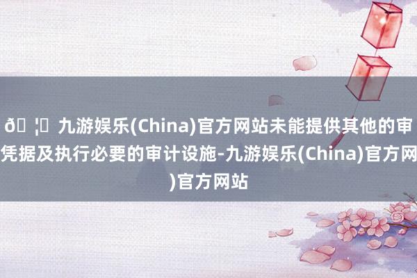 🦄九游娱乐(China)官方网站未能提供其他的审计凭据及执行必要的审计设施-九游娱乐(China)官方网站