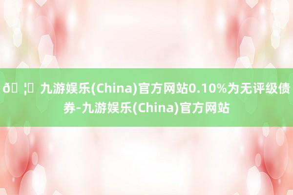 🦄九游娱乐(China)官方网站0.10%为无评级债券-九游娱乐(China)官方网站