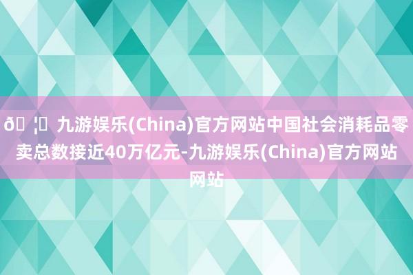 🦄九游娱乐(China)官方网站中国社会消耗品零卖总数接近40万亿元-九游娱乐(China)官方网站