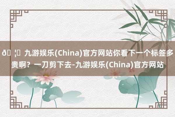 🦄九游娱乐(China)官方网站你看下一个标签多贵啊？一刀剪下去-九游娱乐(China)官方网站